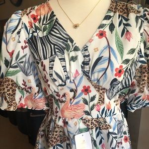 Safari Print Maxi Dress
